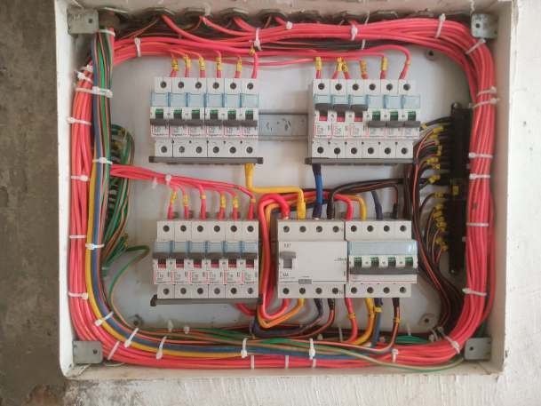 Distribution board wiring